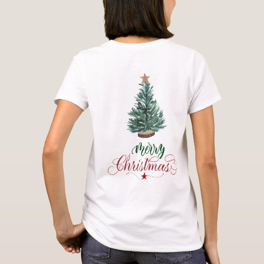 T-shirt de Noël blanc (Dos)