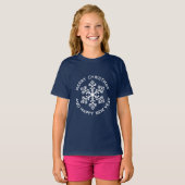 T-Shirt de Noël blanc (Enfant) (Devant entier)