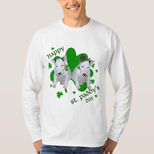 T-Shirt de Noël Bull Terriers (Devant)