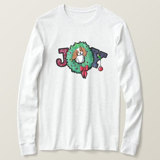 T-Shirt de Noël Cavalier King Charles (Design devant)