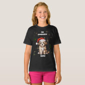 T-shirt de Noël chiot (Devant entier)