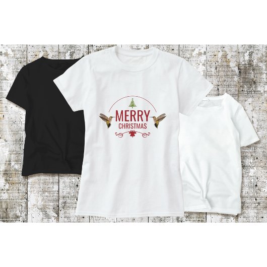 T-Shirt de Noël Colibri Blanc
