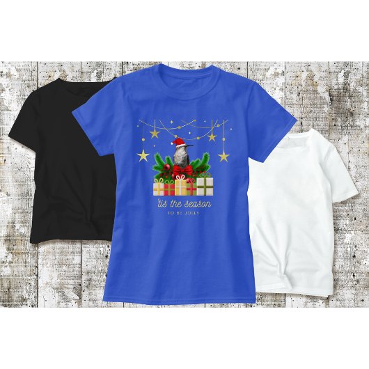 T-Shirt de Noël Colibri "Bleu"