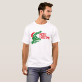 T-shirt de Noël d'alligator (Devant entier)