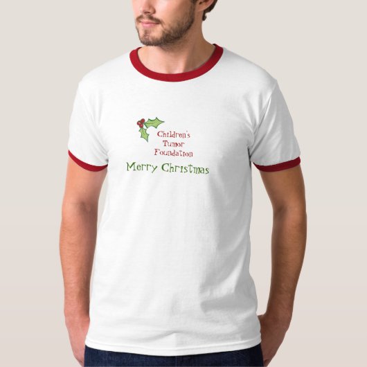 T-shirt de Noël de base de la tumeur des enfants (Devant)