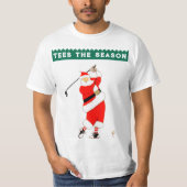 T-Shirt de Noël de golf (Devant)