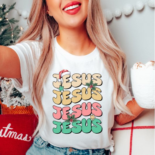 T-shirt de Noël de Jésus coloré