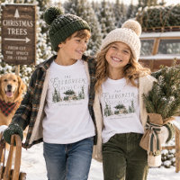 T-Shirt de Noël de la famille Evergreen Social Clu