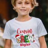T-shirt de Noël de l'équipage rétro personnalisé