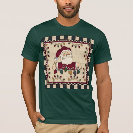 T-shirt de Noël de Père Noël (Devant)