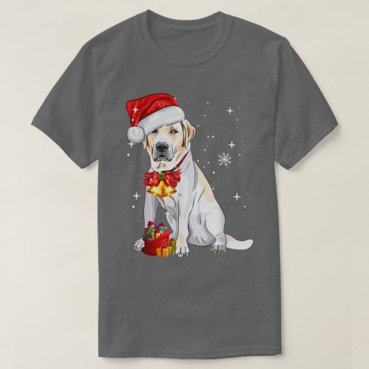 T-shirt de Noël de père Noël Labrador Retriever (Design devant)