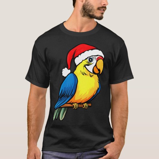 T-Shirt de Noël de perroquet (Devant)