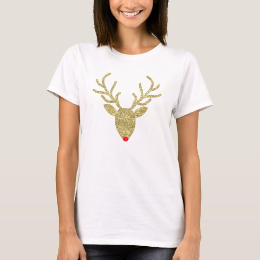 T-shirt de Noël de Rudolph de parties (Devant)