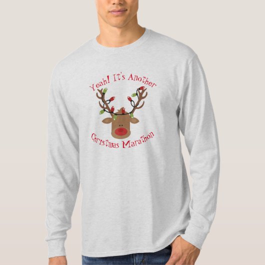 T-shirt de Noël des Mens Rudolph (Devant)
