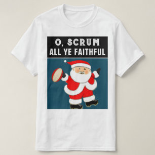 T-shirt de Noël en rugby drôle