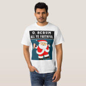 T-shirt de Noël en rugby drôle (Devant entier)