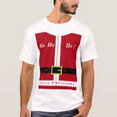 T-shirt de Noël Funny Père Noël Design Cadeau (Devant)