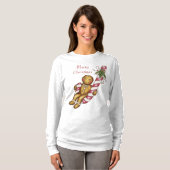 T-shirt de Noël Gingerbread Joyeux Noël (Devant entier)