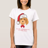 T-shirt de Noël Goldendoodle (Devant)