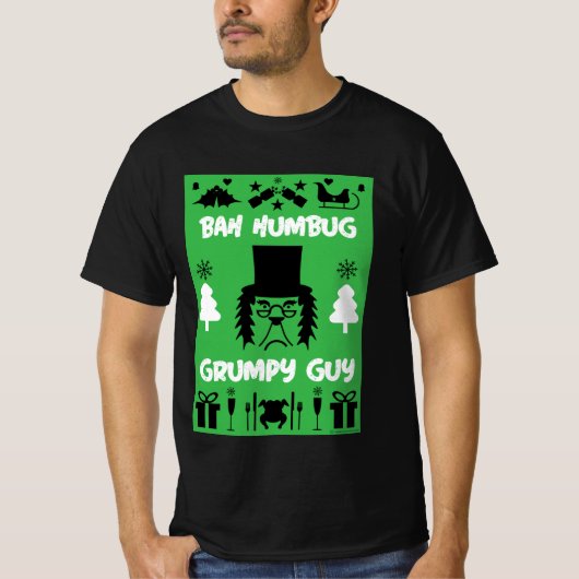 T-Shirt de Noël grincheux (Devant)