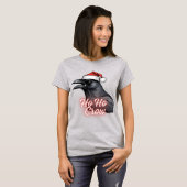T-shirt de Noël Ho Ho Crow (Devant entier)