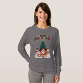 T-shirt de Noël Holly Jolly Joyeux (Devant entier)