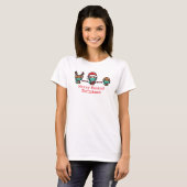 T-Shirt de Noël Joyeux Masqué (Devant entier)