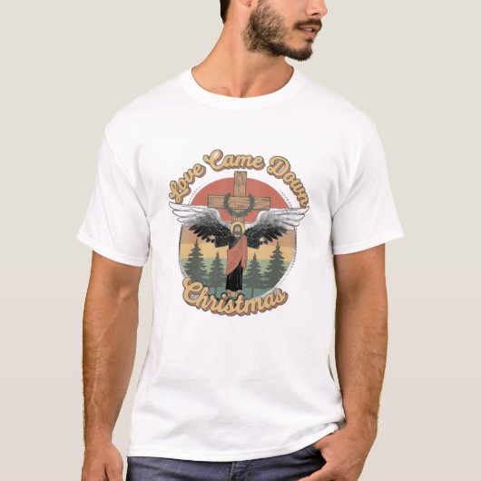 T-shirt de Noël Love Came Down (Devant)