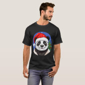 T-Shirt de Noël Pandas (Devant entier)