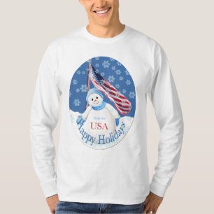 T-shirt de Noël patriotique pour les troupes