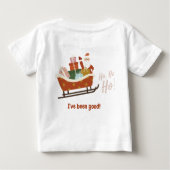 T-shirt de Noël Père Noël Sleigh pour enfant (Dos)