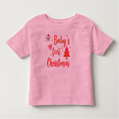 T-shirt de Noël pour bébé (Devant)