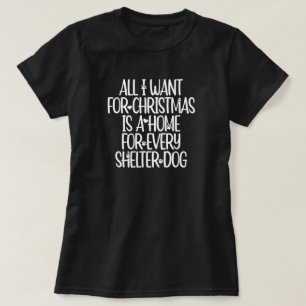 T-Shirt de Noël pour chien de refuge