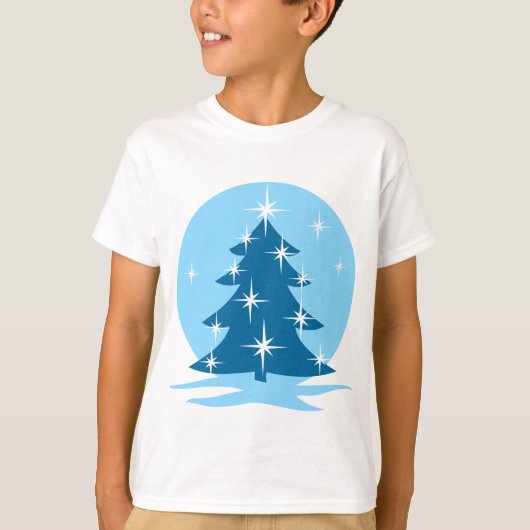 T-shirt de Noël pour enfants Blue Holiday Classic (Devant)