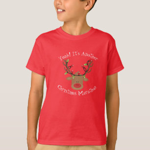 T-shirt de Noël pour enfants Rudolph