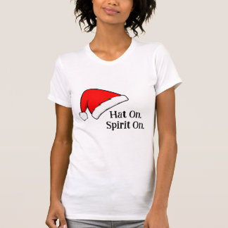 T-shirt de Noël pour femmes 'Chapeau sur. Esprit s