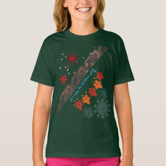 T-shirt de Noël pour fille - Tenue de fête de fin