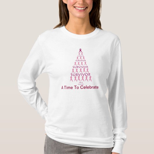 T-shirt de Noël pour survivante du cancer du sein (Devant)