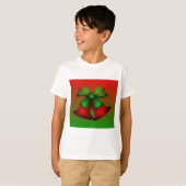T-shirt de Noël Red Bells Plain (Devant entier)