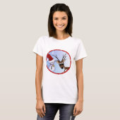 T-shirt de Noël Reindeer (Devant entier)