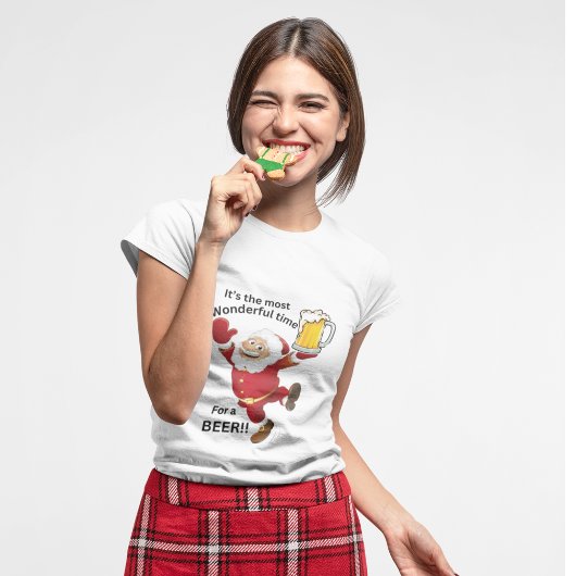 T-shirt de Noël - TIme Pour une bière
