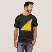 T-shirt de noir de symbole d'Ancap (Devant entier)