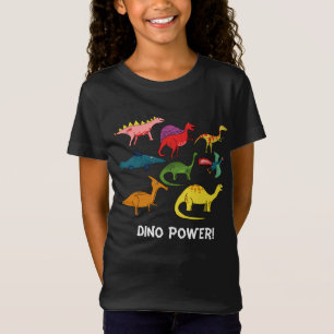 T-Shirt De nombreux Dinosaures de Dessin Cartoon dans tout