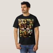 T-shirt De nombreux visages de Mona Lisa (Devant entier)