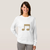 T-shirt de note de musique (Devant entier)