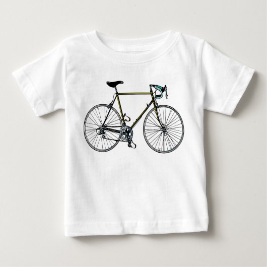 T-shirt de nourrisson de bicyclette (Devant)