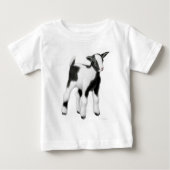 T-shirt de nourrisson de chèvre de bébé (Devant)
