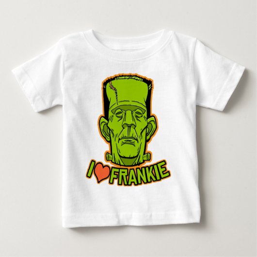 T-shirt de nourrisson de Halloween Frankenstein (Devant)