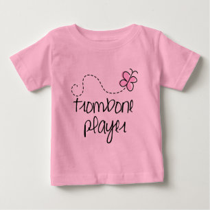 T-shirt de nourrisson de joueur de trombone