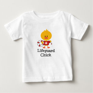 T-shirt de nourrisson de poussin de maître nageur